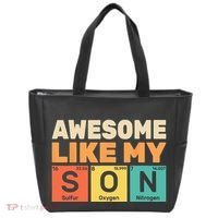 Awesome Like My Son Periodic Table Father's day Chemistry Tote Bag thumb 0