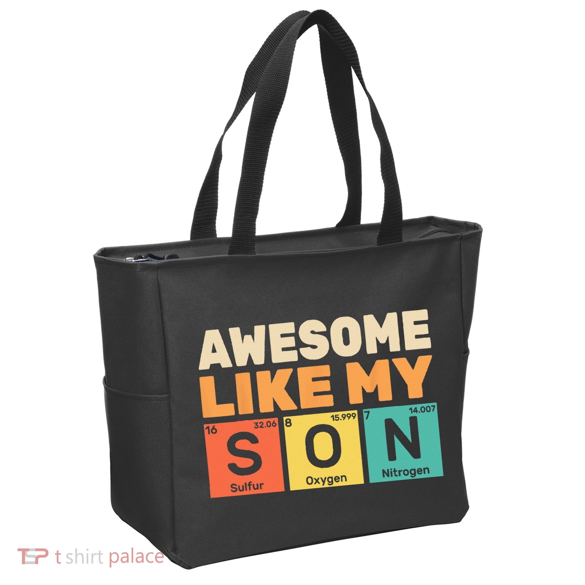 Awesome Like My Son Periodic Table Father's day Chemistry Tote Bag