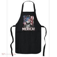 Abraham Lincoln Merica USA American Flag 4th of July Apron thumb 0