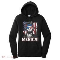 Abraham Lincoln Merica USA American Flag 4th of July Women's Hoodie thumb 0