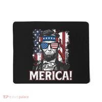 Abraham Lincoln Merica USA American Flag 4th of July Mousepad thumb 0