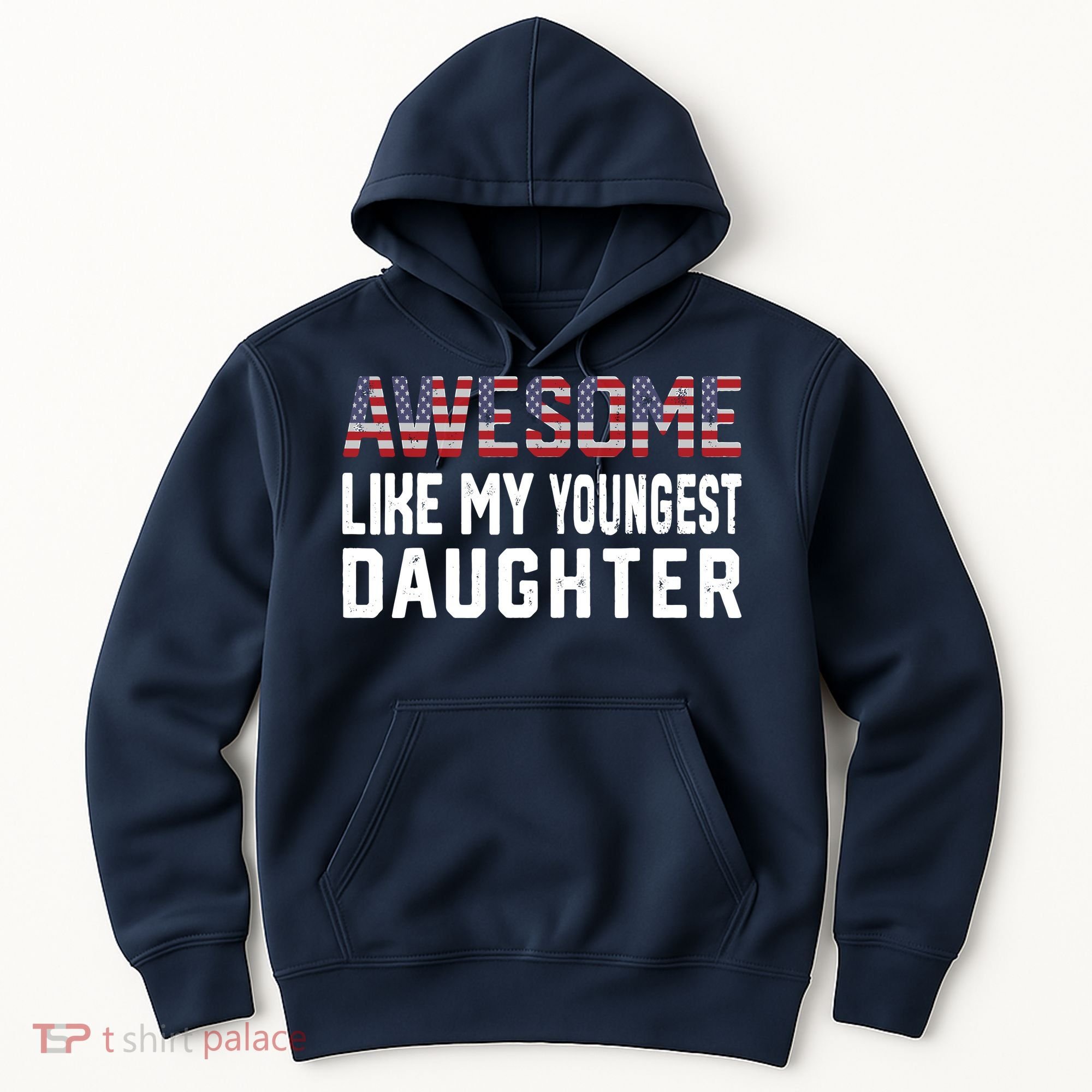 Awesome Like My Youngest Daughter |Funny Father Mom Dad Joke Hoodie