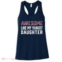 Awesome Like My Youngest Daughter |Funny Father Mom Dad Joke Women's Tank Top thumb 0