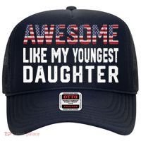Awesome Like My Youngest Daughter |Funny Father Mom Dad Joke Hat thumb 0