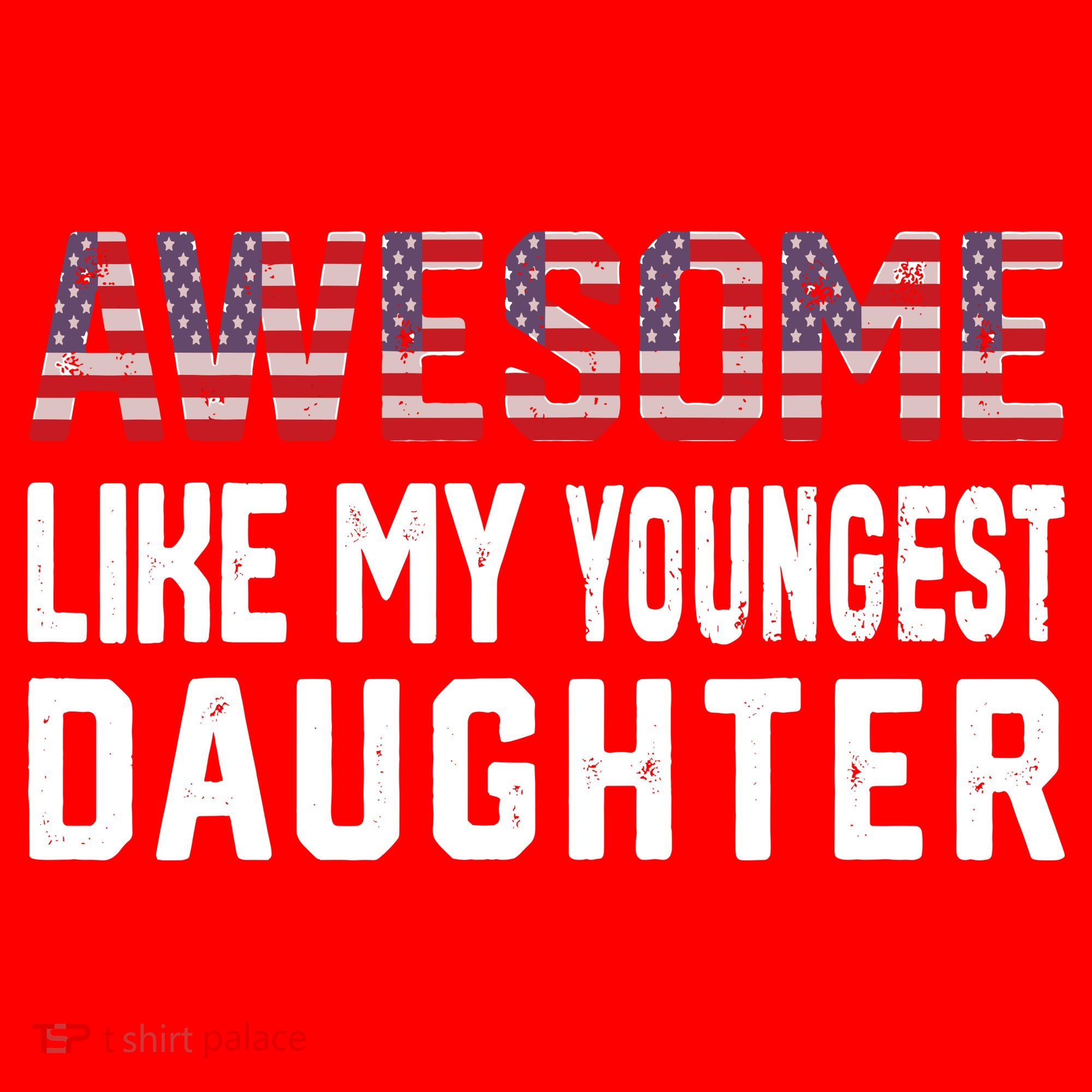 Awesome Like My Youngest Daughter |Funny Father Mom Dad Joke Santa Hat