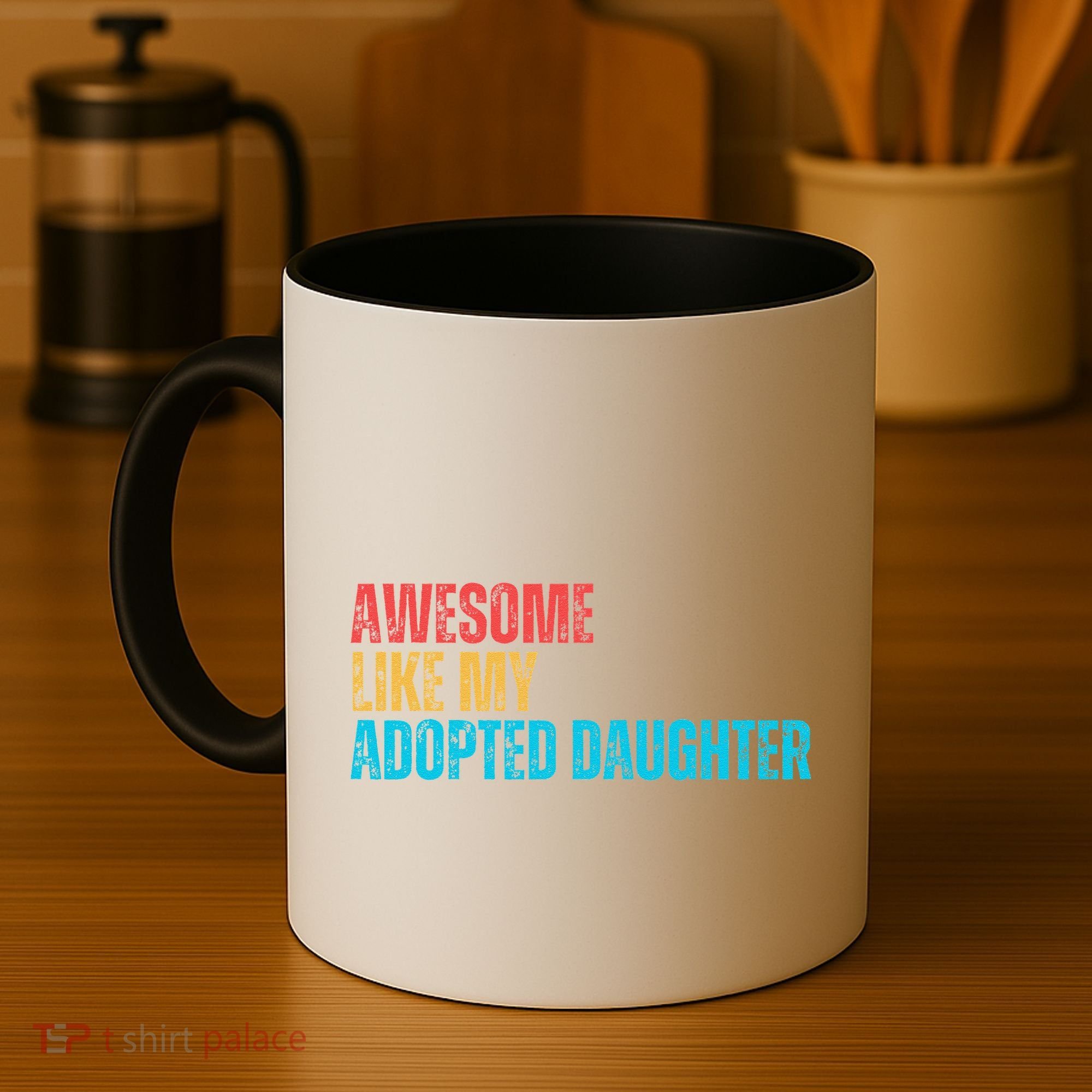Awesome Like My Adopted Daughter Funny Adoption Family Coffee Mug