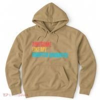Awesome Like My Adopted Daughter Funny Adoption Family Hoodie thumb 0