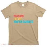 Awesome Like My Adopted Daughter Funny Adoption Family T-Shirt thumb 0