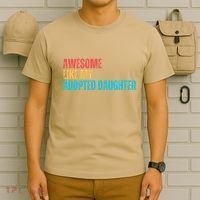 Awesome Like My Adopted Daughter Funny Adoption Family T-Shirt thumb 6