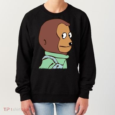 Awkward Look Meme Monkey Puppet Meme Women's Sweatshirt