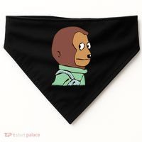 Awkward Look Meme Monkey Puppet Meme USA-Made Doggie Bandana thumb 0