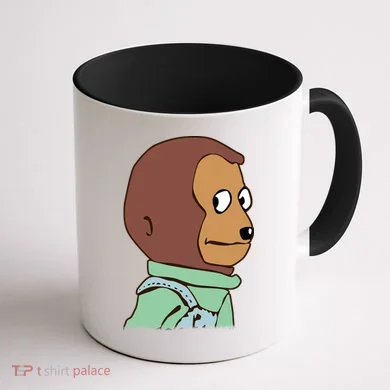 Awkward Look Meme Monkey Puppet Meme Coffee Mug back