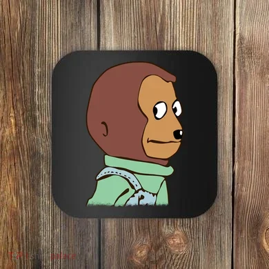 Awkward Look Meme Monkey Puppet Meme Coaster