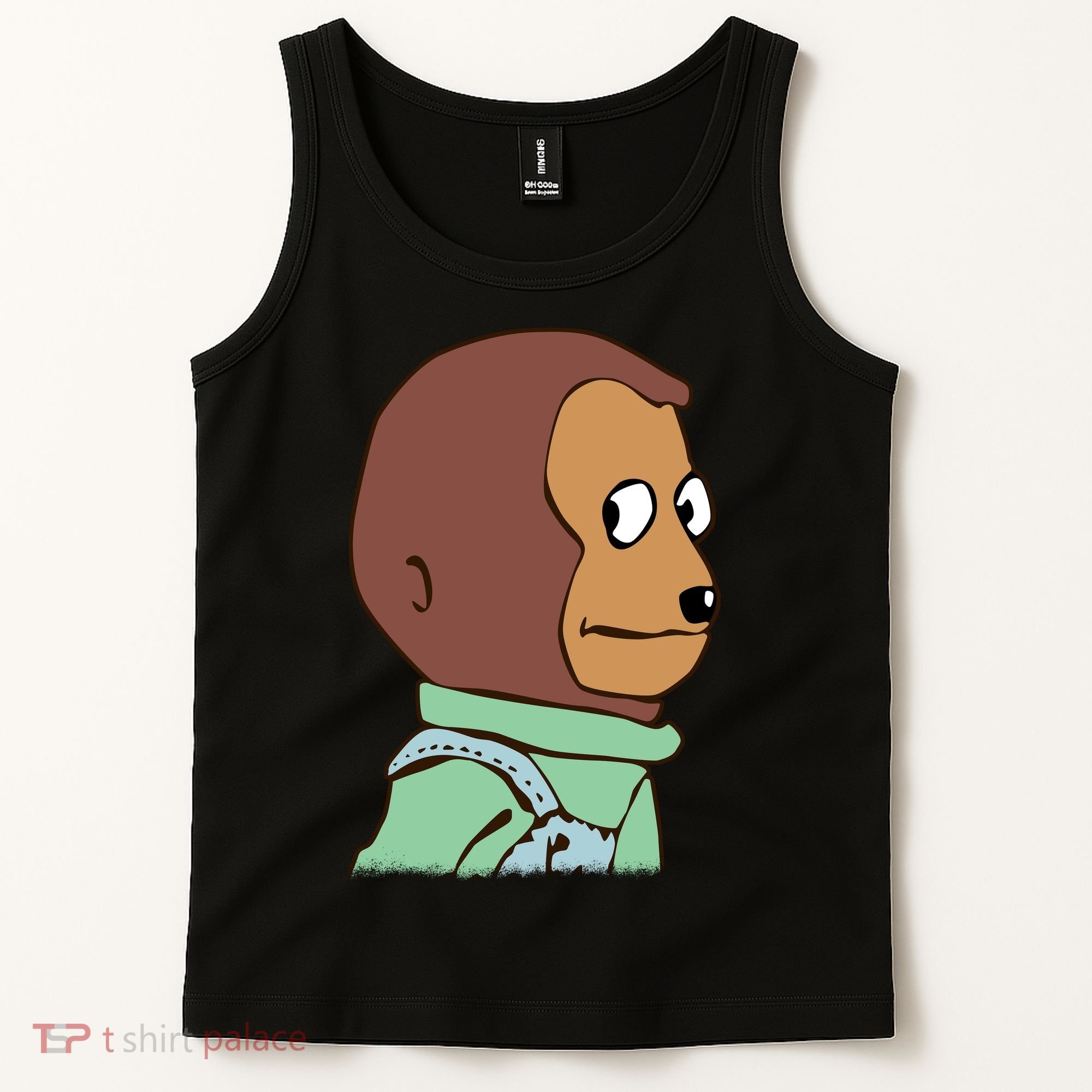 Awkward Look Meme Monkey Puppet Meme Tank Top