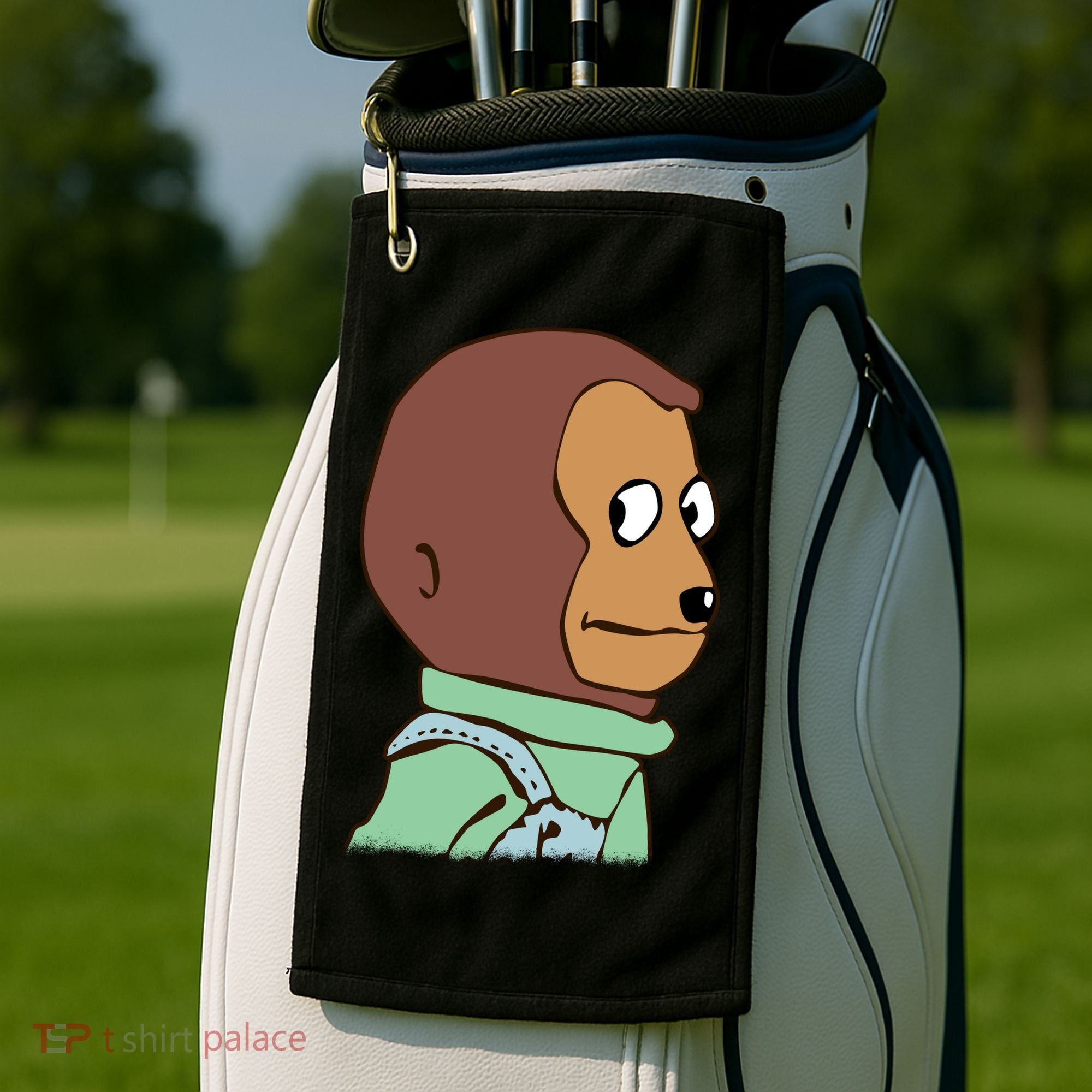 Awkward Look Meme Monkey Puppet Meme Golf Towel