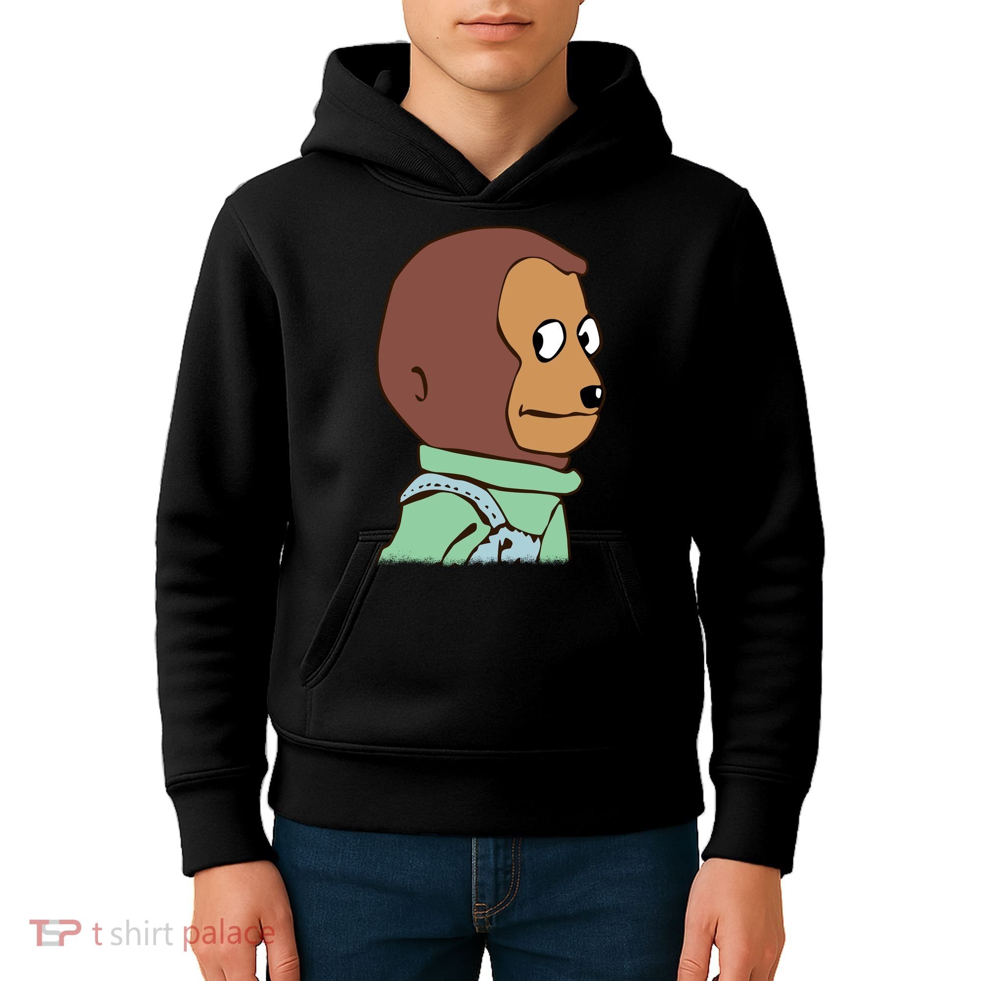 Awkward Look Meme Monkey Puppet Meme Kids Hoodie