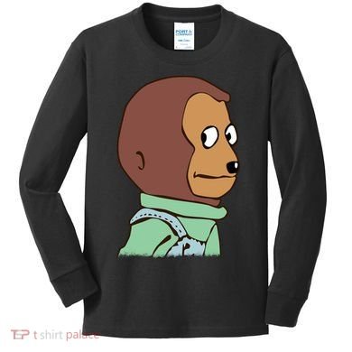 Awkward Look Meme Monkey Puppet Meme Kids Long Sleeve Shirt