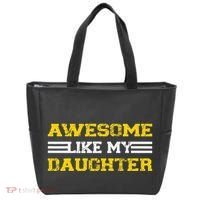 Awesome Like My Daughter Awesome Father Day Funny Dad Tote Bag thumb 0