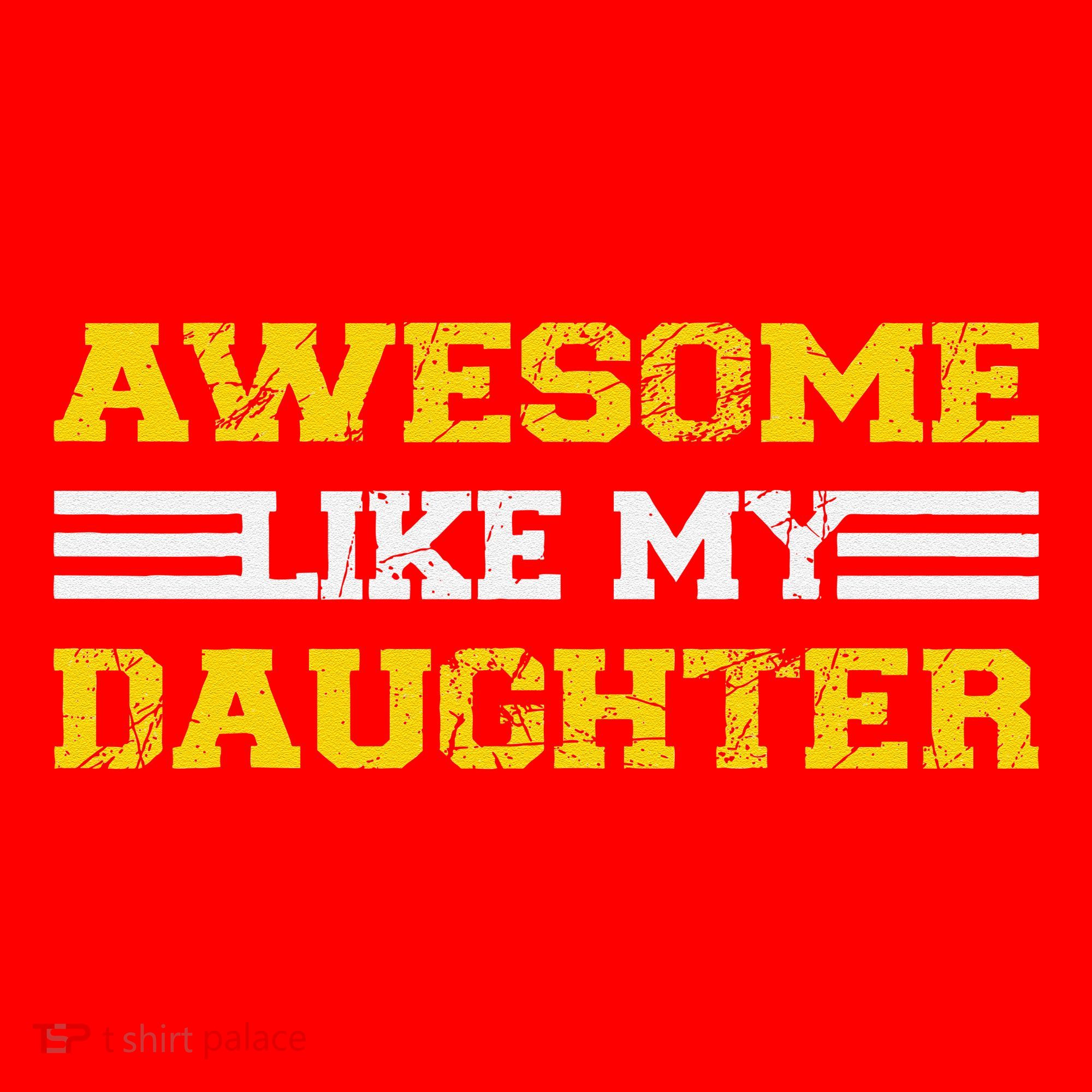 Awesome Like My Daughter Awesome Father Day Funny Dad Santa Hat
