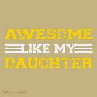 Awesome Like My Daughter Awesome Father Day Funny Dad Polo thumb 2