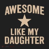 Awesome Like My Daughter - Perfect for Father's Day Golf Towel thumb 3