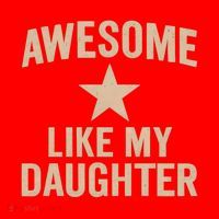 Awesome Like My Daughter - Perfect for Father's Day Santa Hat thumb 1