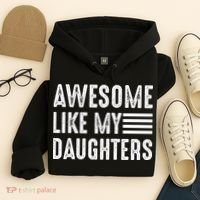 Awesome Like My Daughter Funny Fathers Day Hoodie thumb 4