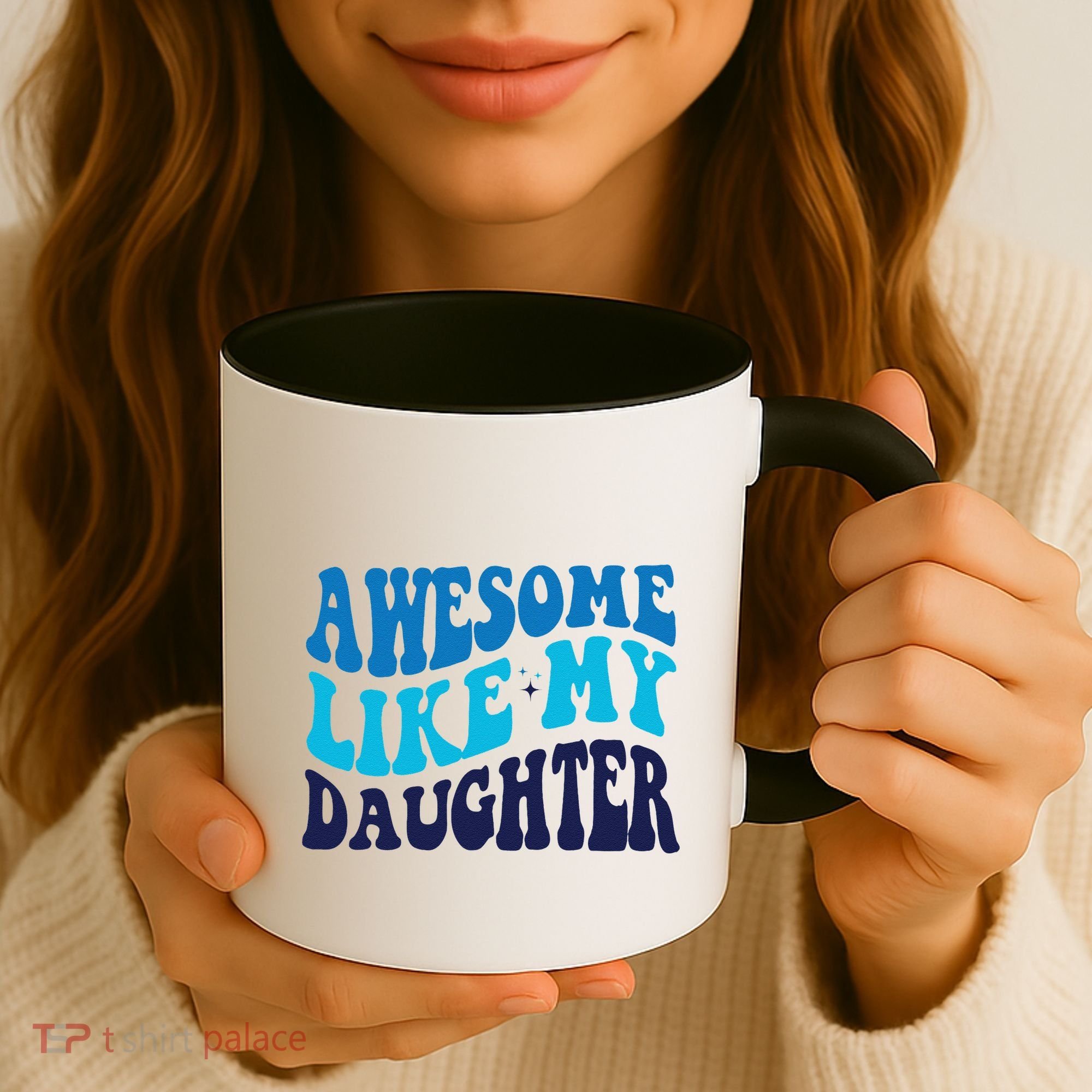 Awesome Like My Daughter Best Dadfunny Father Daddy Dad Coffee Mug