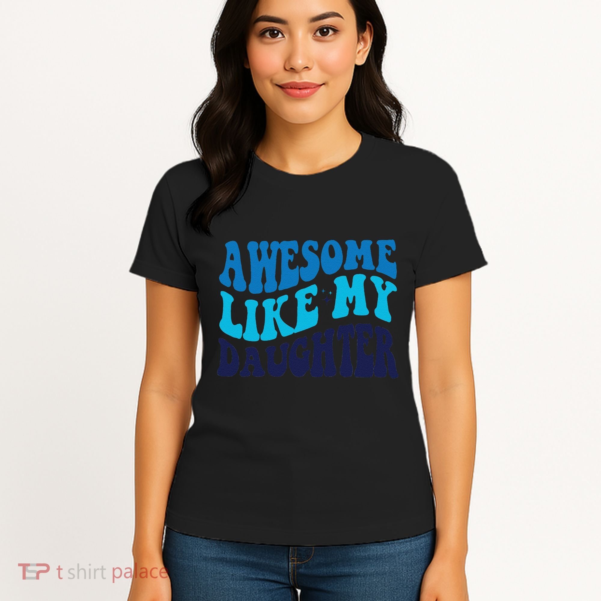Awesome Like My Daughter Best Dadfunny Father Daddy Dad Women's T-Shirt
