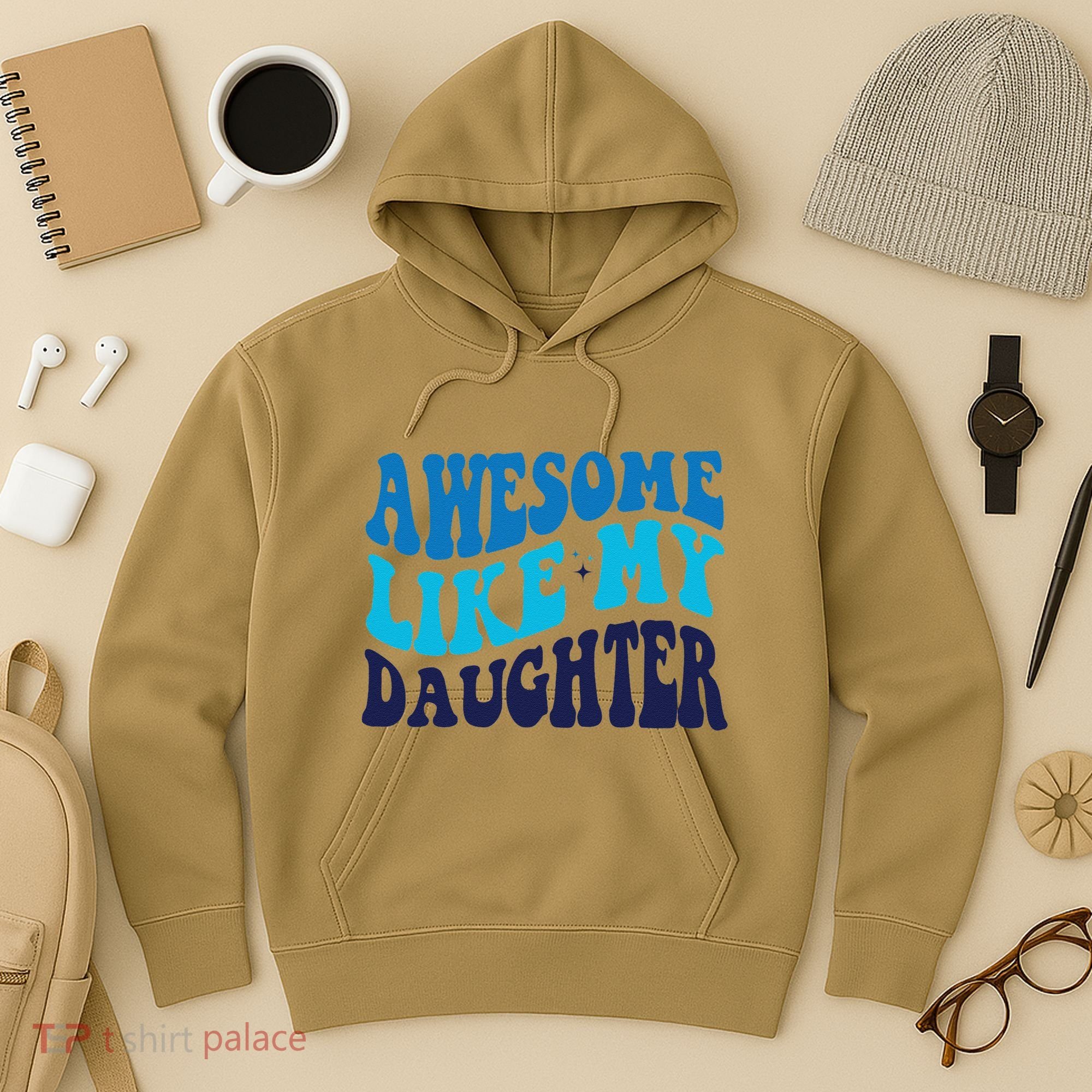 Awesome Like My Daughter Best Dadfunny Father Daddy Dad Hoodie