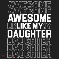 Awesome Like My Daughter Cute Parent Gift Golf Towel thumb 3