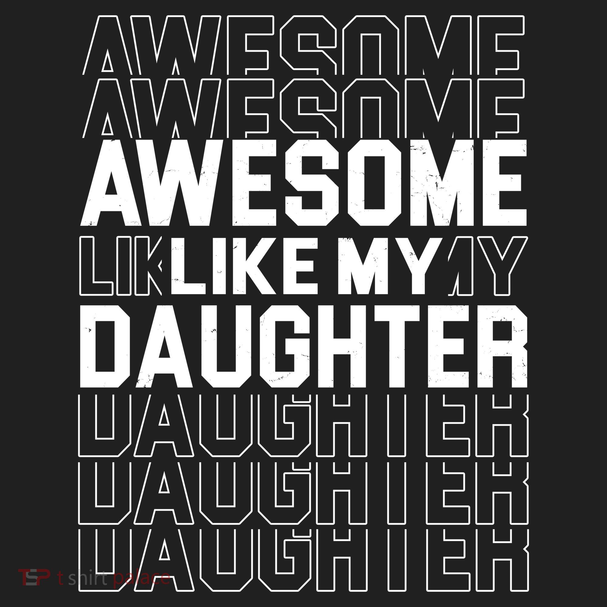 Awesome Like My Daughter Cute Parent Gift Golf Towel