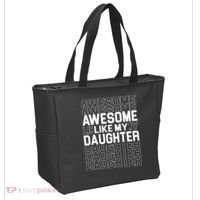 Awesome Like My Daughter Cute Parent Gift Tote Bag thumb 2