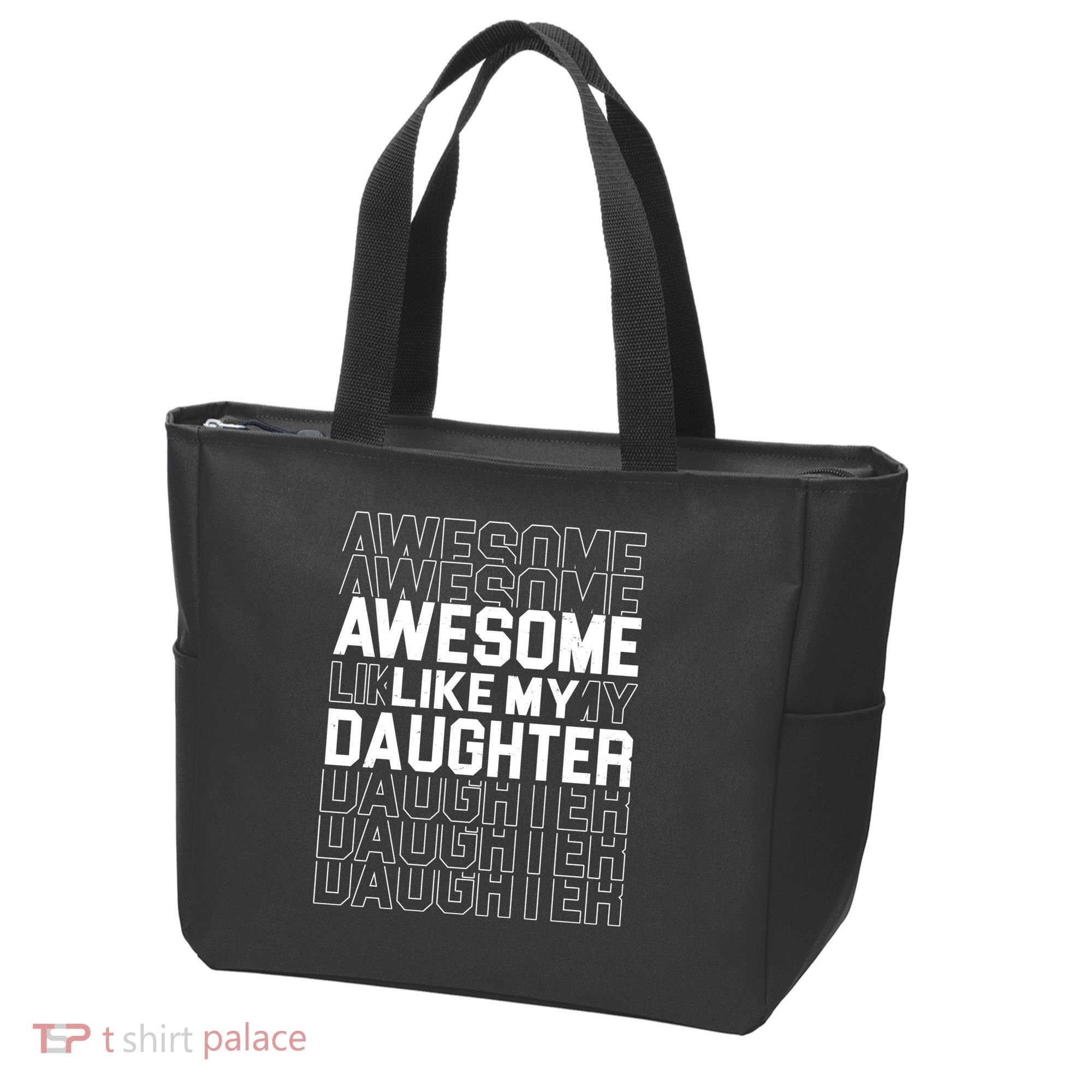 Awesome Like My Daughter Cute Parent Gift Tote Bag