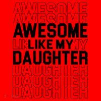 Awesome Like My Daughter Cute Parent Gift Santa Hat thumb 1