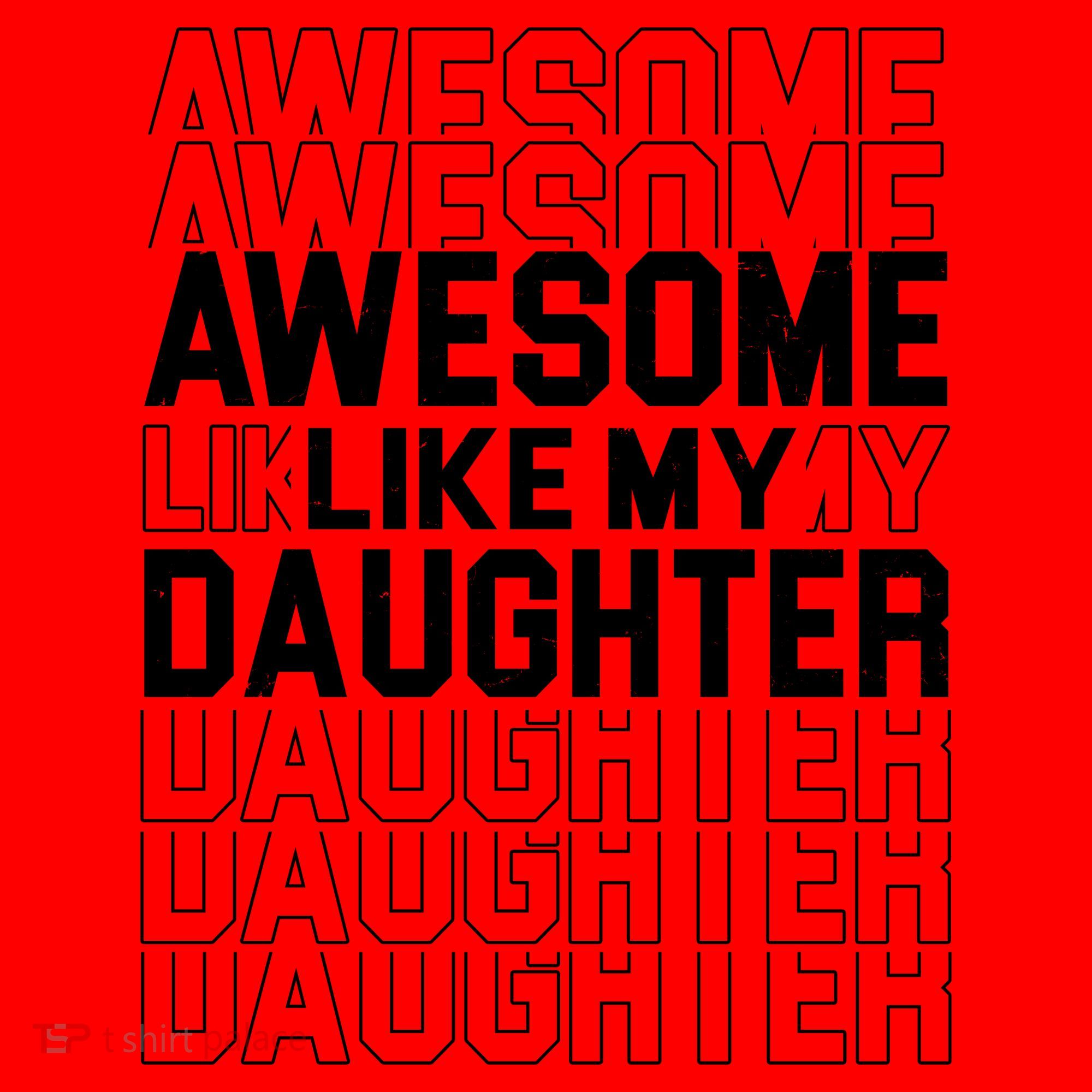 Awesome Like My Daughter Cute Parent Gift Santa Hat
