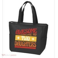 Awesome Like My Two Daughters Cute Gift Tote Bag thumb 3