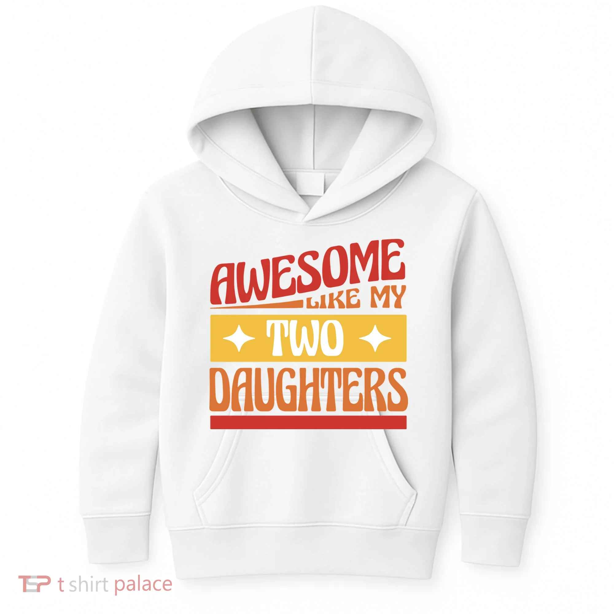 Awesome Like My Two Daughters Cute Gift Kids Hoodie