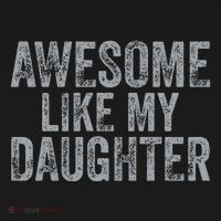 Awesome Like My Daughter Gifts Man Funny Fathers Day Dad Women's Hoodie thumb 2