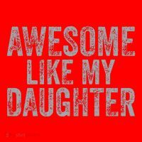 Awesome Like My Daughter Gifts Man Funny Fathers Day Dad Santa Hat thumb 1