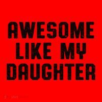 Awesome Like My Daughter Mothers Fathers Day Mom Santa Hat thumb 1