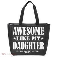 Awesome Like My Daughter Fathers Day Yes She Bought Me This Tote Bag thumb 0