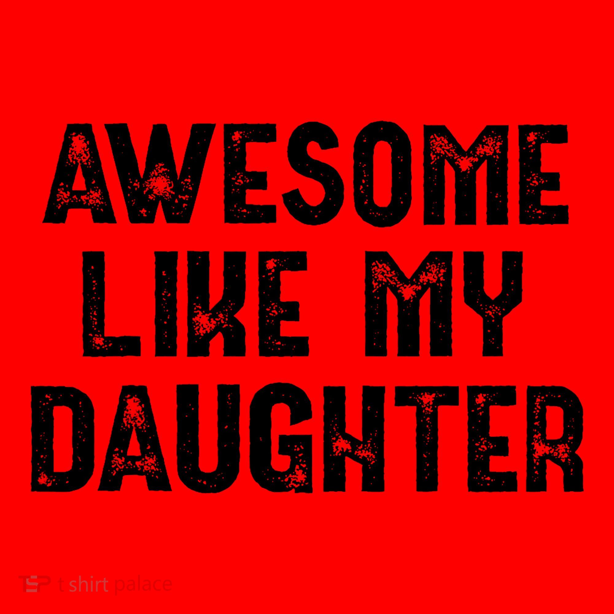 Awesome Like My Daughter Fathers Day Dads Gift Santa Hat