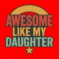 Awesome Like My Daughter - Father's Day Gift Santa Hat thumb 1