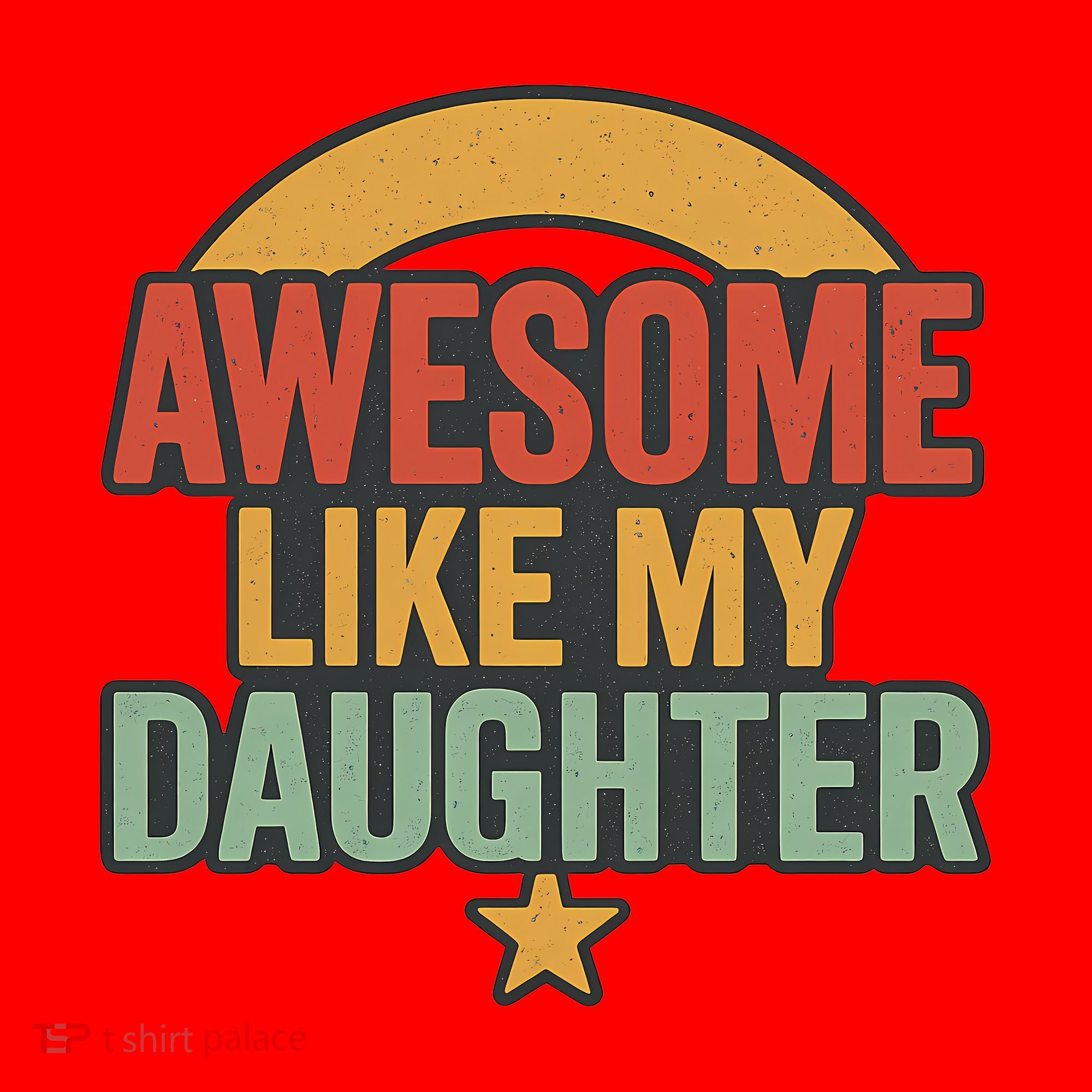 Awesome Like My Daughter - Father's Day Gift Santa Hat