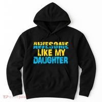 Awesome Like My Daughter Fathers Day Dad Hoodie thumb 0