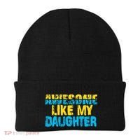 Awesome Like My Daughter Fathers Day Dad Beanie thumb 0