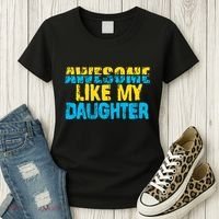 Awesome Like My Daughter Fathers Day Dad Women's T-Shirt thumb 3