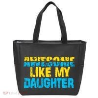 Awesome Like My Daughter Fathers Day Dad Tote Bag thumb 0