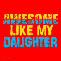 Awesome Like My Daughter Fathers Day Dad Santa Hat thumb 1